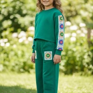 Celine Desgin Track Suit with Embroidered patches