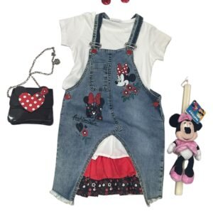 ​Σετ σαλοπέτας Minnie, συνδυασμένο με πασχαλινή λαμπάδα Minnie