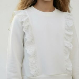 Little Star Design Φούτερ με δαντέλα