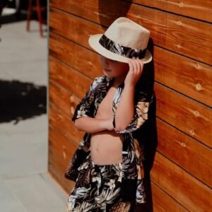 Πουκάμισο allover print black hawai